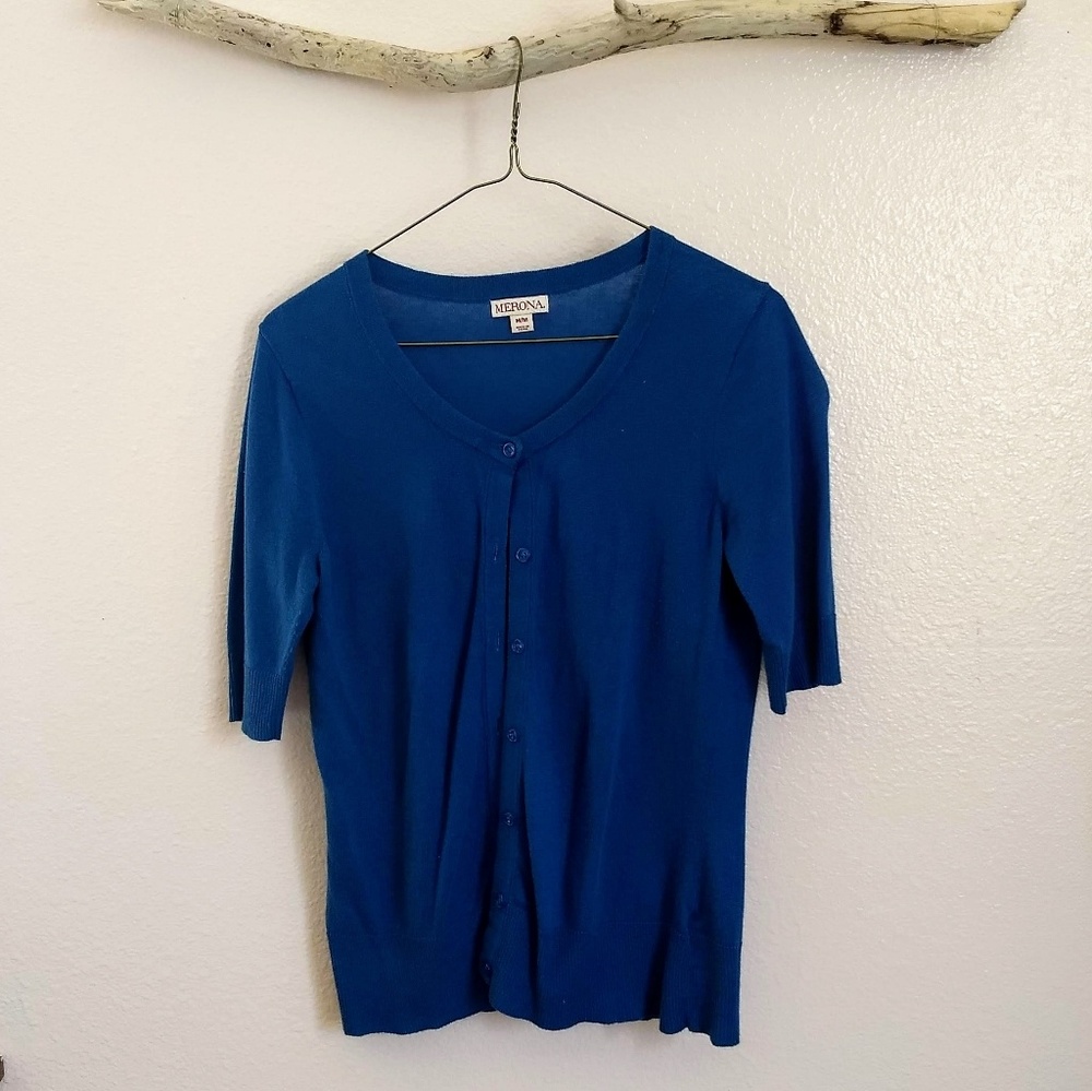 💛Navy blue 3/4 sleeve sweater